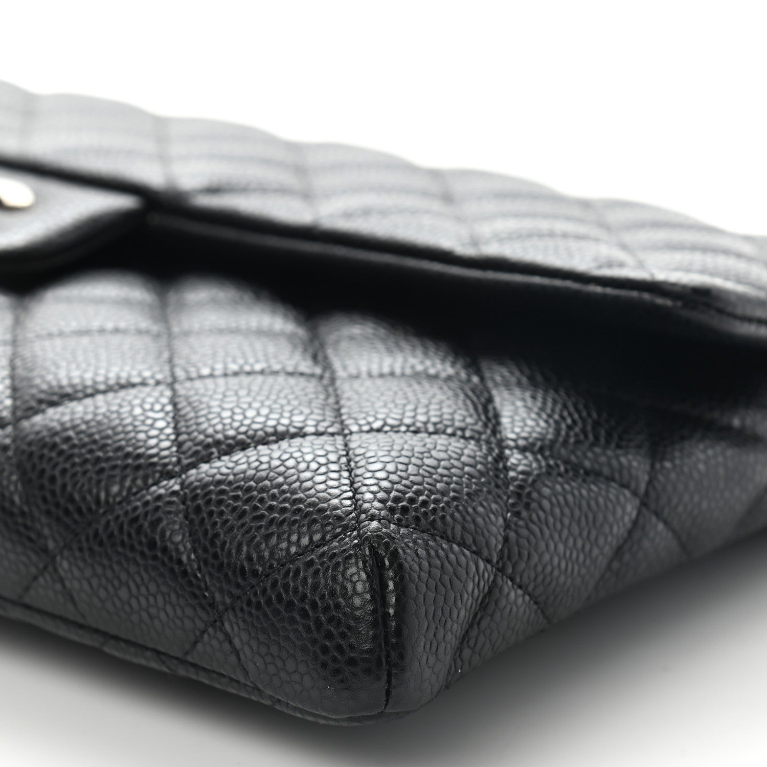 Chanel Caviar Quilted Flap Clutch Black 8 of 10