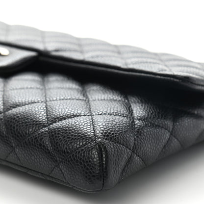 Chanel Caviar Quilted Flap Clutch Black 8 of 10