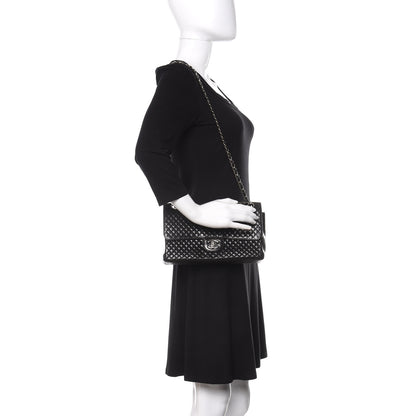 Chanel Lambskin Micro Quilted Medium Single Flap Black 2 of 13