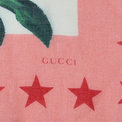 Gucci Modal Silk Garden Print Shawl White 3 of 5