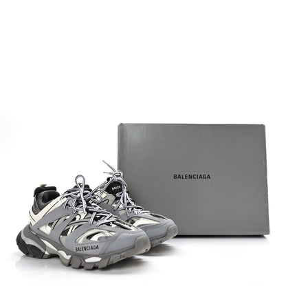 Balenciaga Mesh Nubuck Effect Fabric LED Womens Track Sneakers 38 Grey 7 of 7