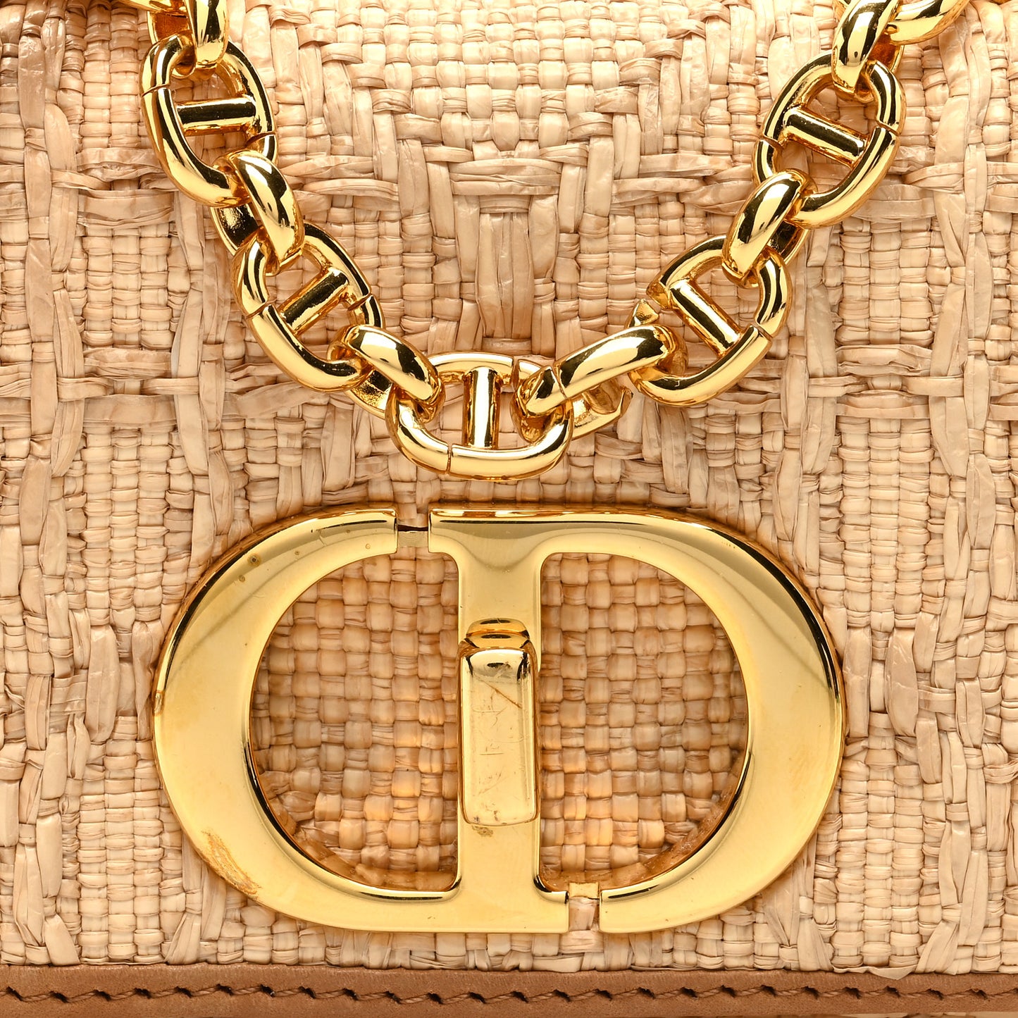 Raffia Macro Cannage Micro Caro Bag Natural