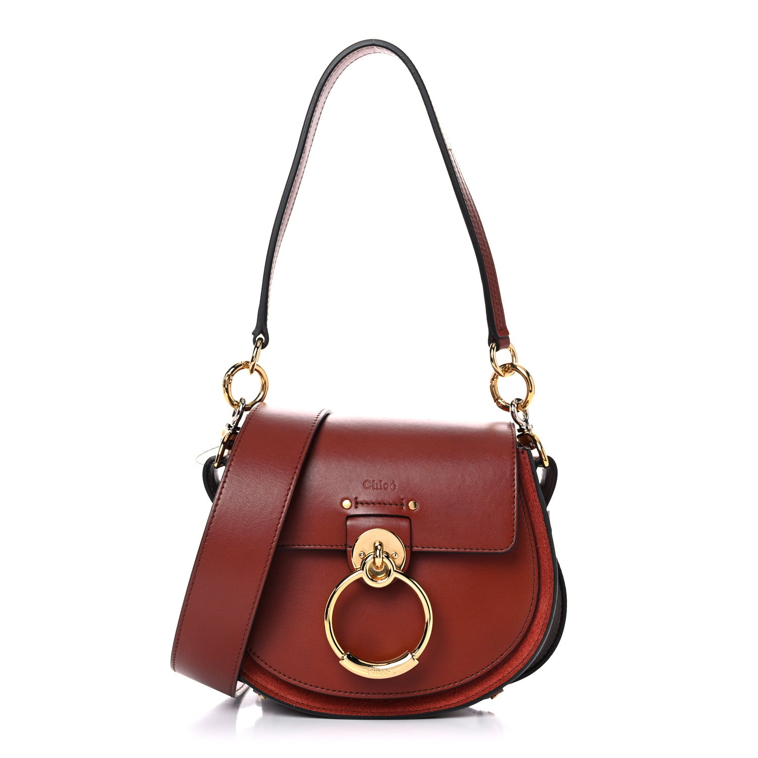Chloe Calfskin Small Tess Bag Sepia Brown 1 of 10