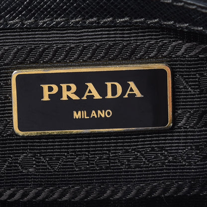 Prada Saffiano Small Galleria Double Zip Tote Black 7 of 16