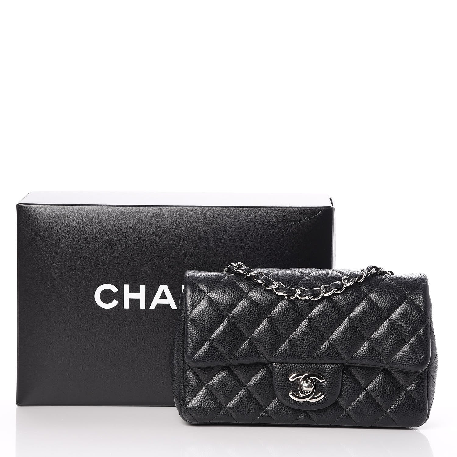 Chanel Caviar Quilted Mini Rectangular Flap Black 8 of 8