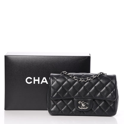 Chanel Caviar Quilted Mini Rectangular Flap Black 8 of 8
