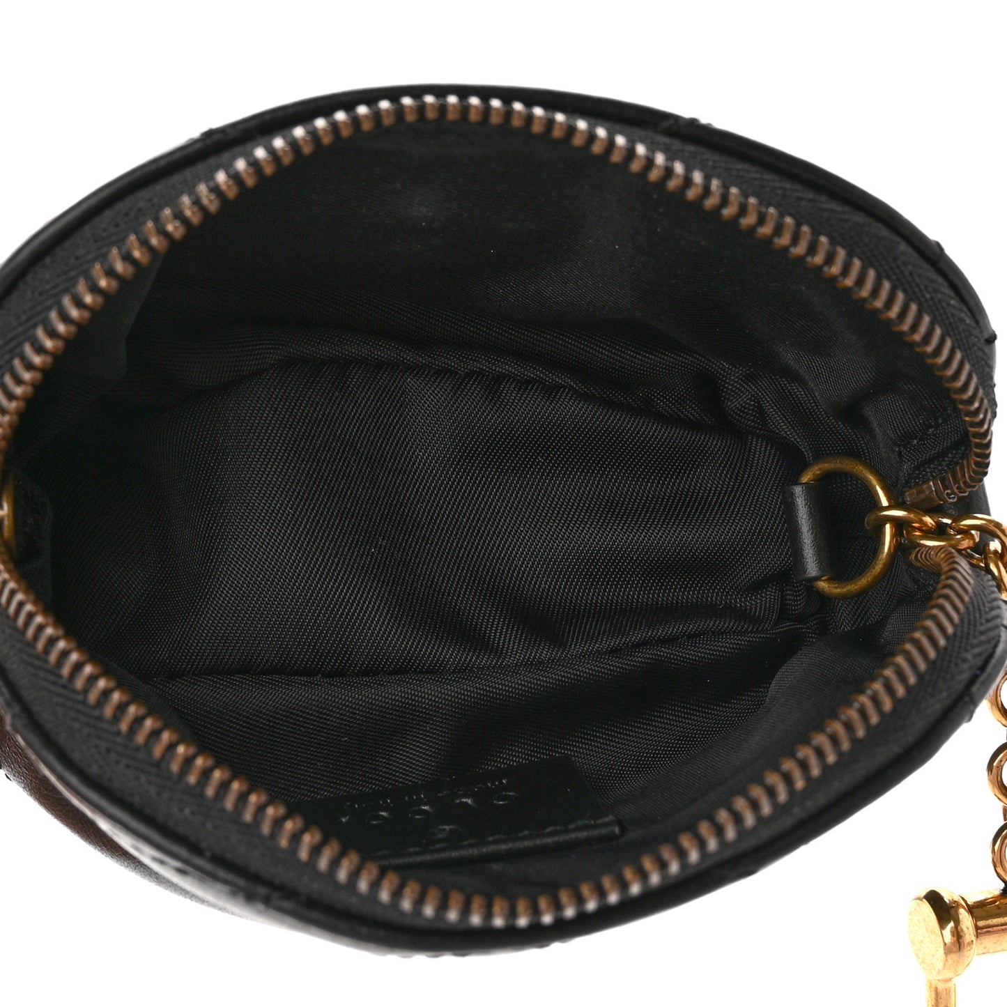 Calfskin Matelasse GG Marmont Key Pouch Black