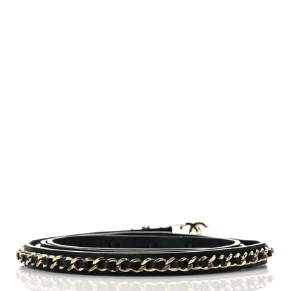 Chanel Calfskin Metal CC Chain Belt 80 32 Black 2 of 8