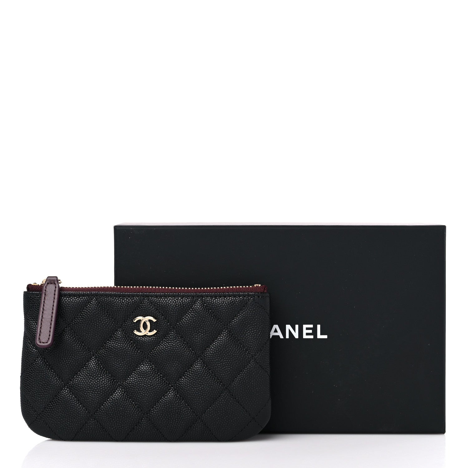Chanel Caviar Quilted Small Cosmetic Case Black 10 of 10