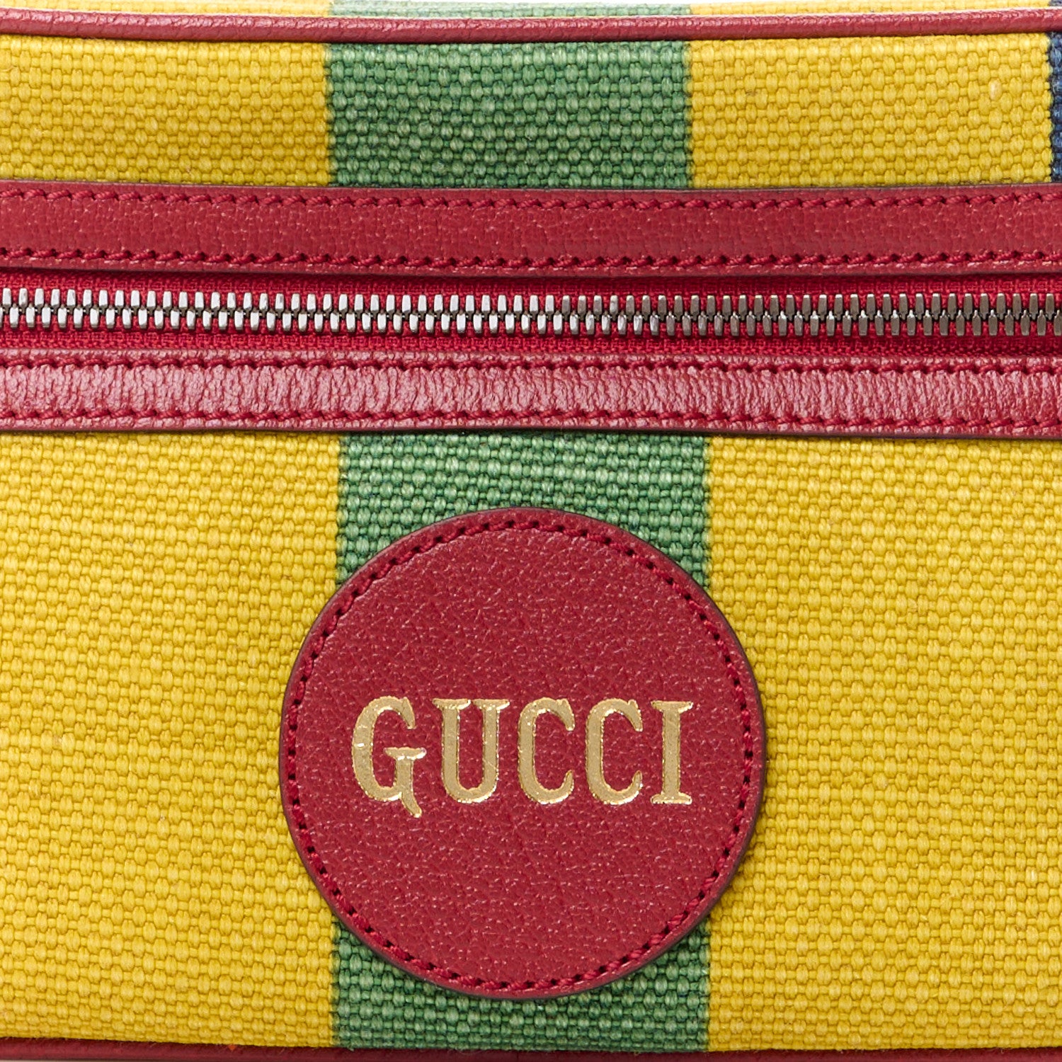 Gucci Canvas Marley Stripe Script Logo Gucci Belt Bag 80 32 Multicolor 11 of 16