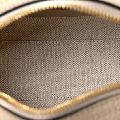 Gucci GG Supreme Monogram Textured Dollar Calfskin Web Mini Ophidia Top Handle Bowler Bag Beige Mystic White Oatmeal 5 of 8
