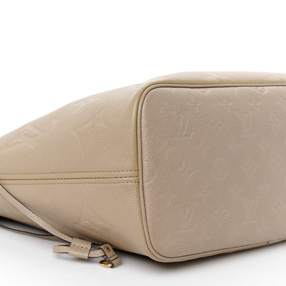 Louis Vuitton Empreinte Monogram Giant Neverfull MM Tourterelle 13 of 14