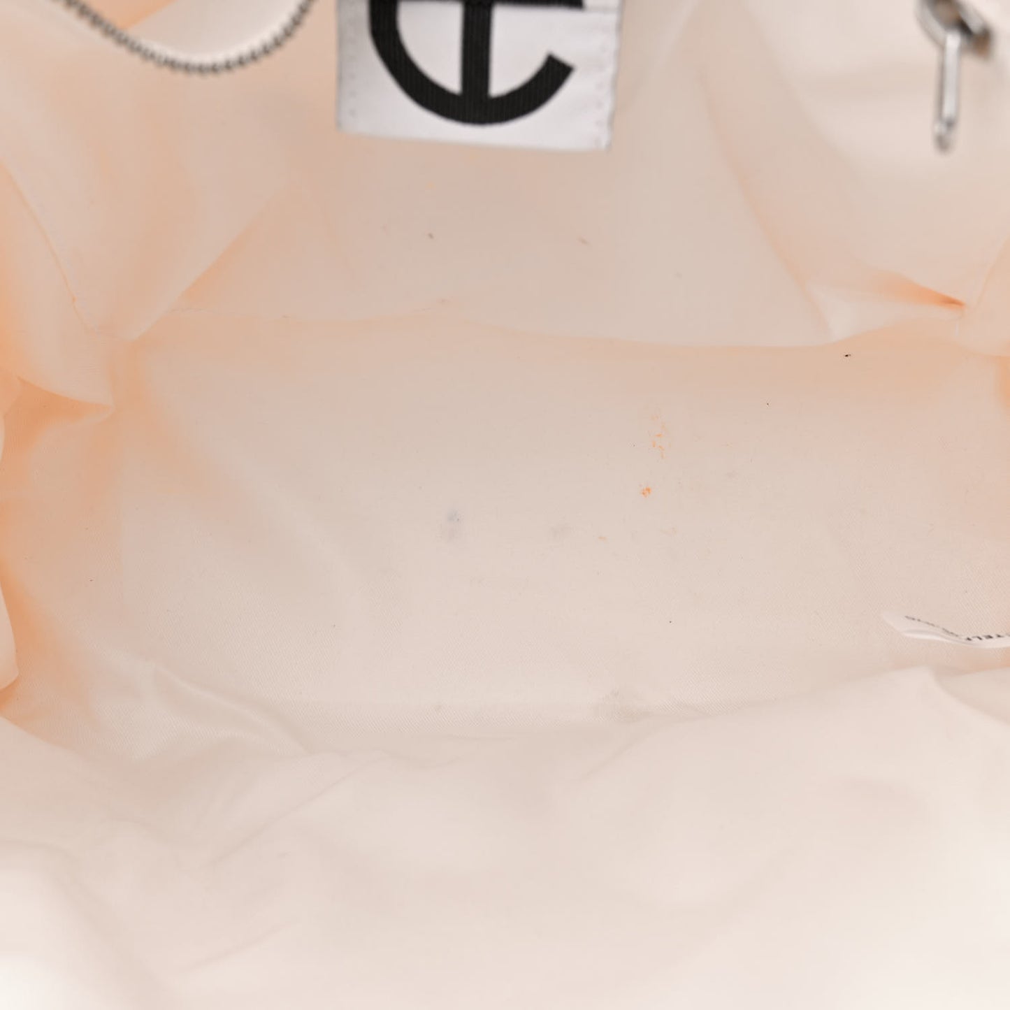 Vegan Leather Medium Shopping Bag White