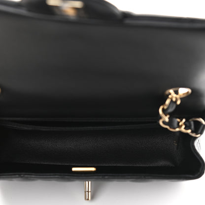 Chanel Lambskin Quilted Mini Rectangular Flap Black 5 of 11