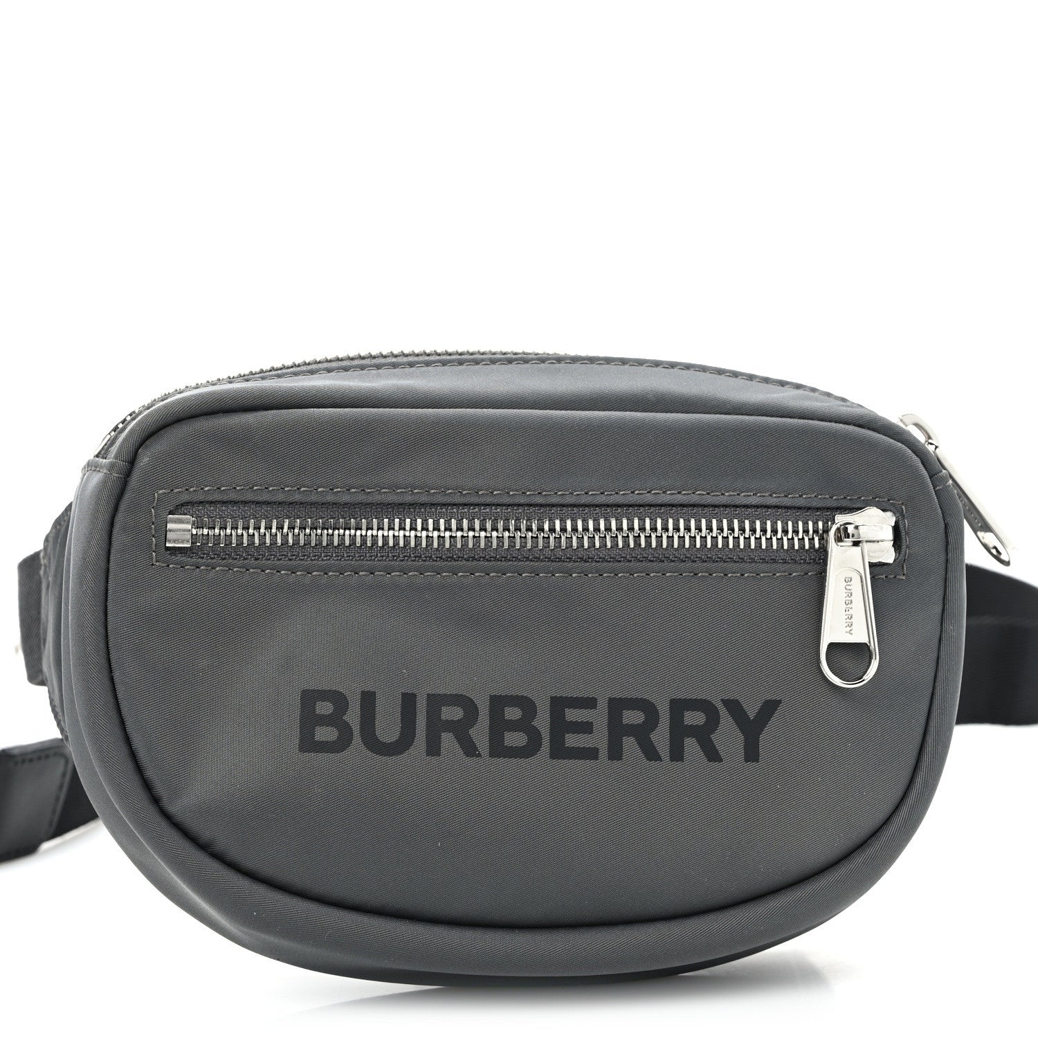 Burberry Econyl Logo Print Small Cannon Bum Bag Charcoal Grey 7 of 11