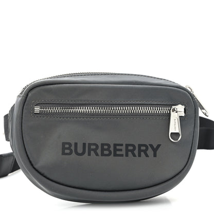 Burberry Econyl Logo Print Small Cannon Bum Bag Charcoal Grey 7 of 11