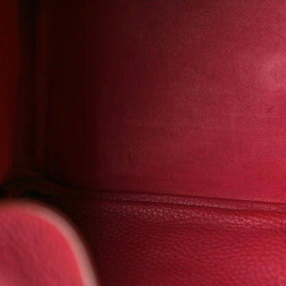 Hermes Taurillon Clemence Lindy 30 Rouge Garance 9 of 9