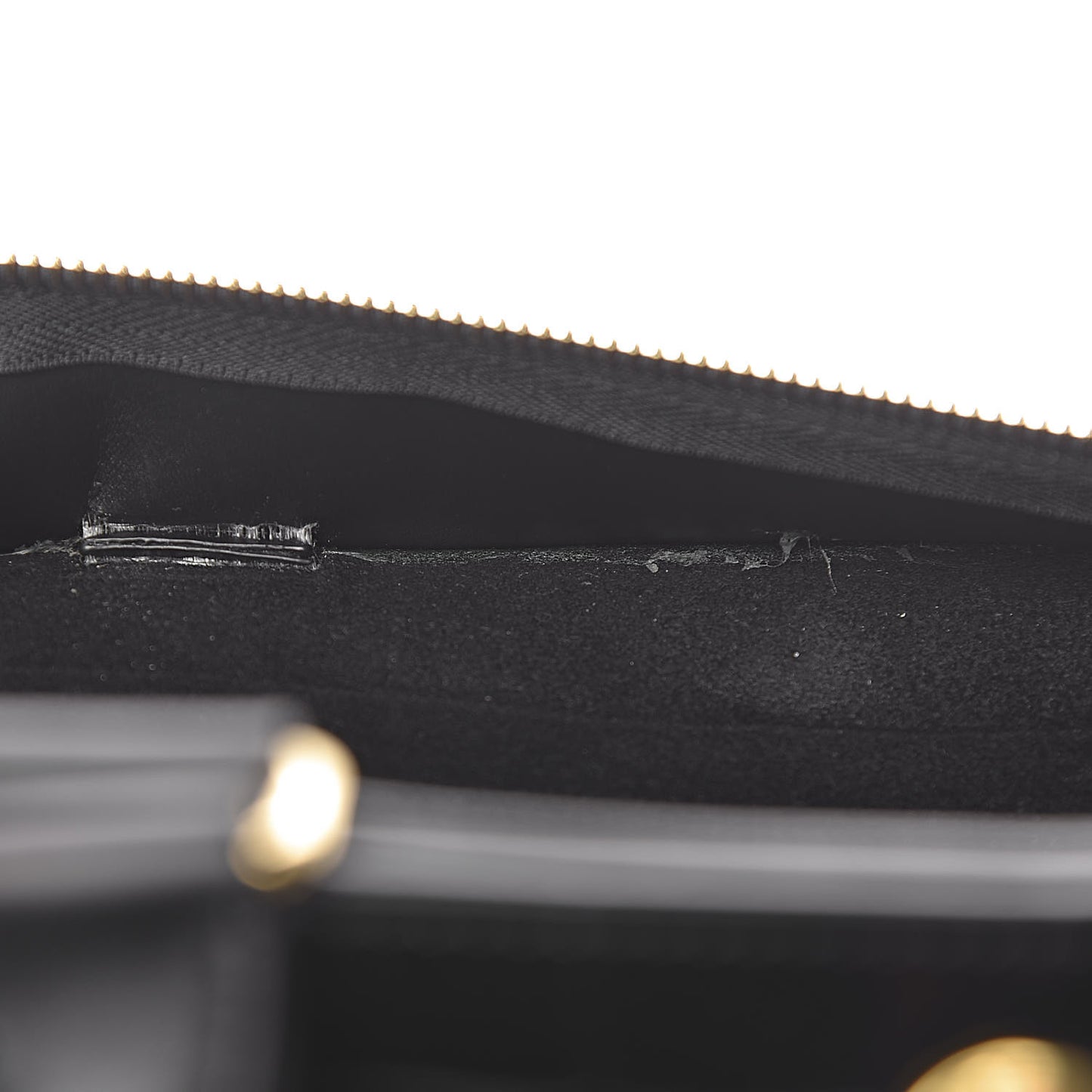 Calfskin Crocodile Embossed Small Classic Stud Tote Black