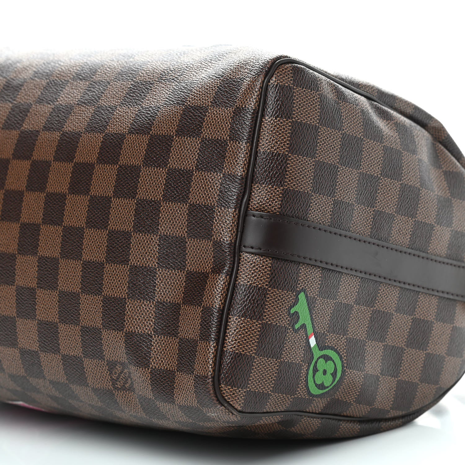 Louis Vuitton Damier Ebene Patches Speedy Bandouliere 30 10 of 10