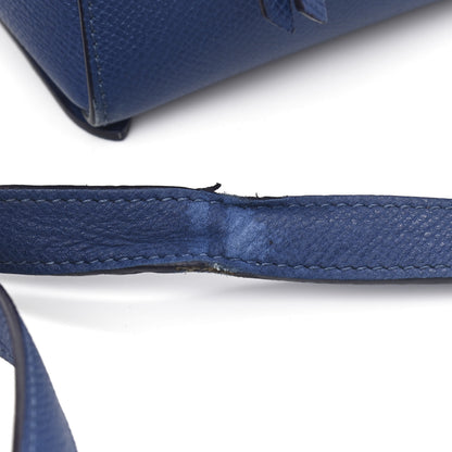 Celine Grained Calfskin Micro Belt Bag Indigo 12 of 13