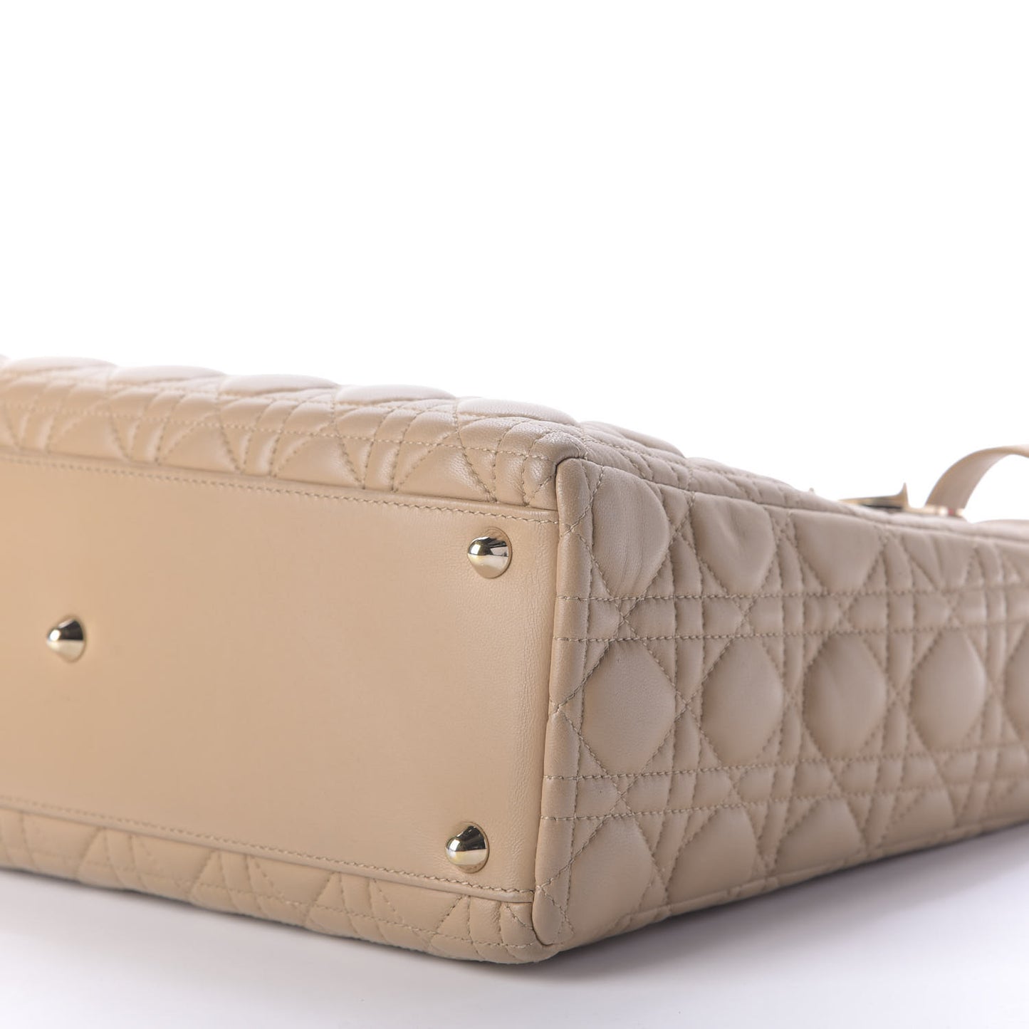 Lambskin Cannage Large Lady Dior Beige