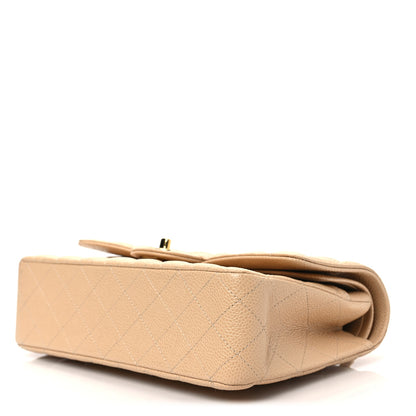 Chanel Caviar Quilted Medium Double Flap Beige 6 of 8