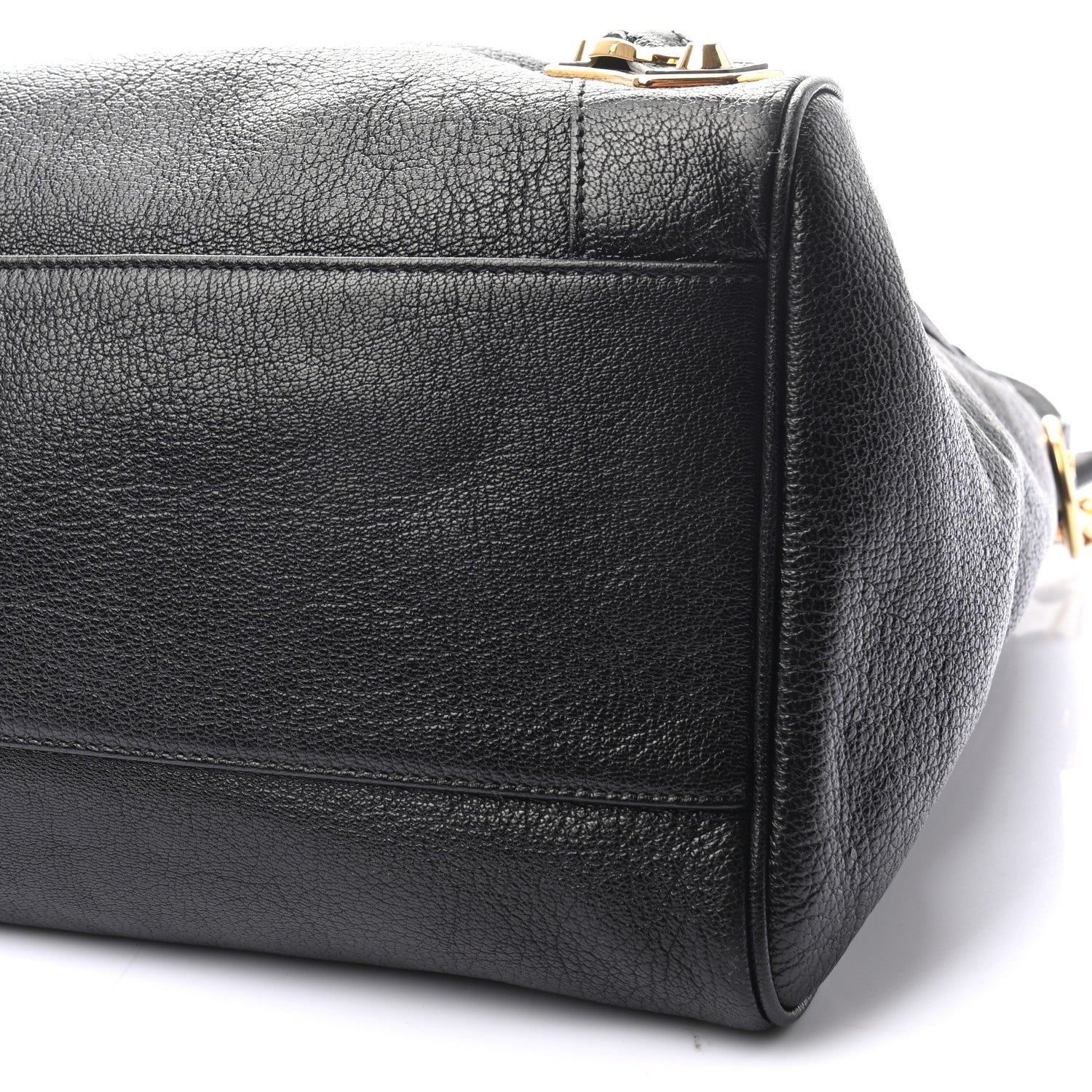 Balenciaga Chevre Gold Metallic Edge Hardware Velo Black 8 of 8