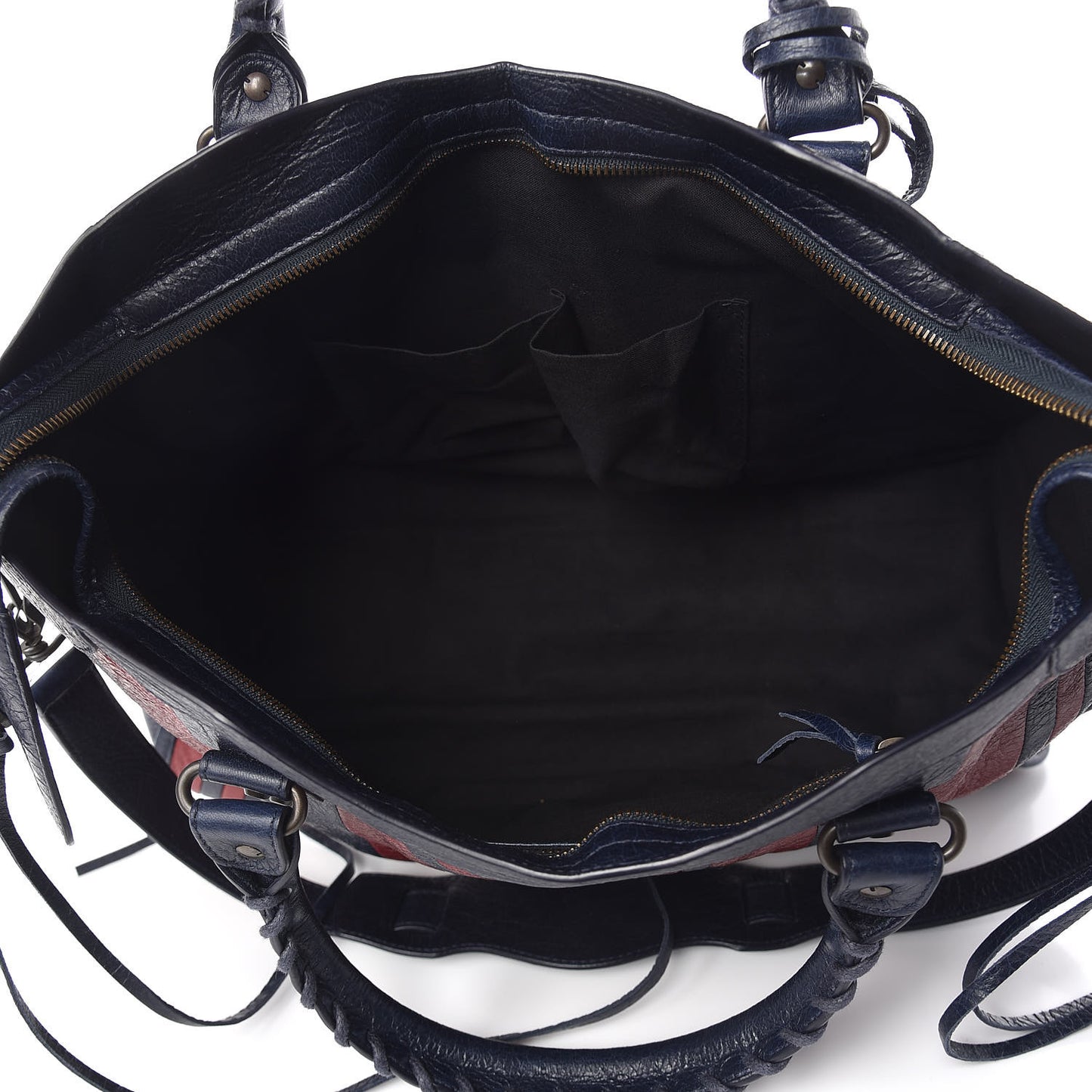 Cuir Arena Striped Classic Hardware City Bleu Nuit Rouge