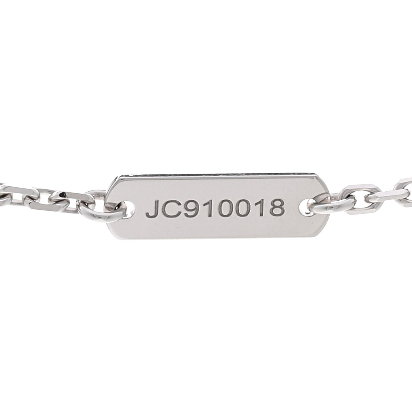 18K White Gold Trace Chain Necklace