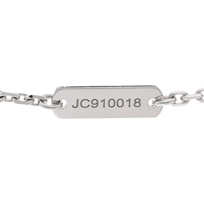 Van Cleef & Arpels 18K White Gold Trace Chain Necklace 5 of 5