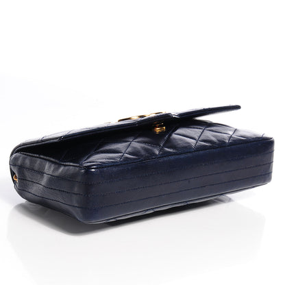 Chanel Lambskin CC Flap Small Navy 4 of 11