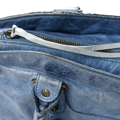 Balenciaga Chevre Classic Hardware Purse Bleu 20 of 24
