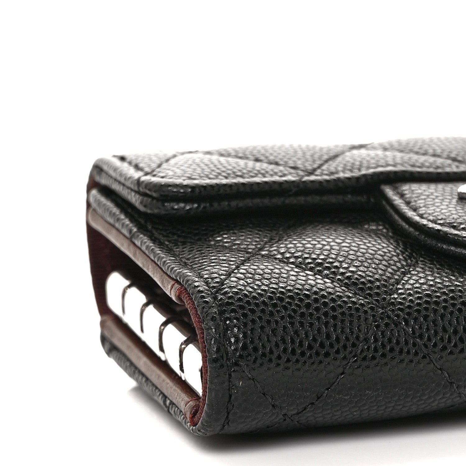 Chanel Caviar Quilted Classic 4 Key Holder Wallet Black 8 of 10