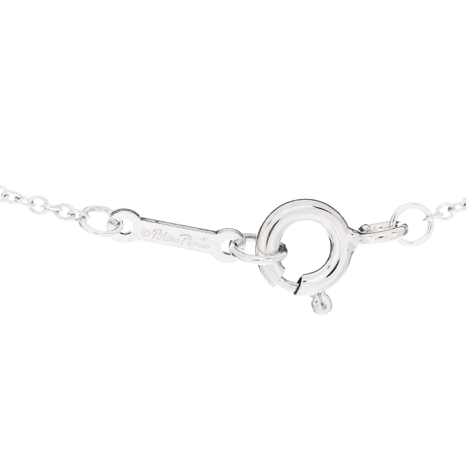 Tiffany Sterling Silver Paloma Picasso Graffiti Love Pendant Necklace 5 of 6