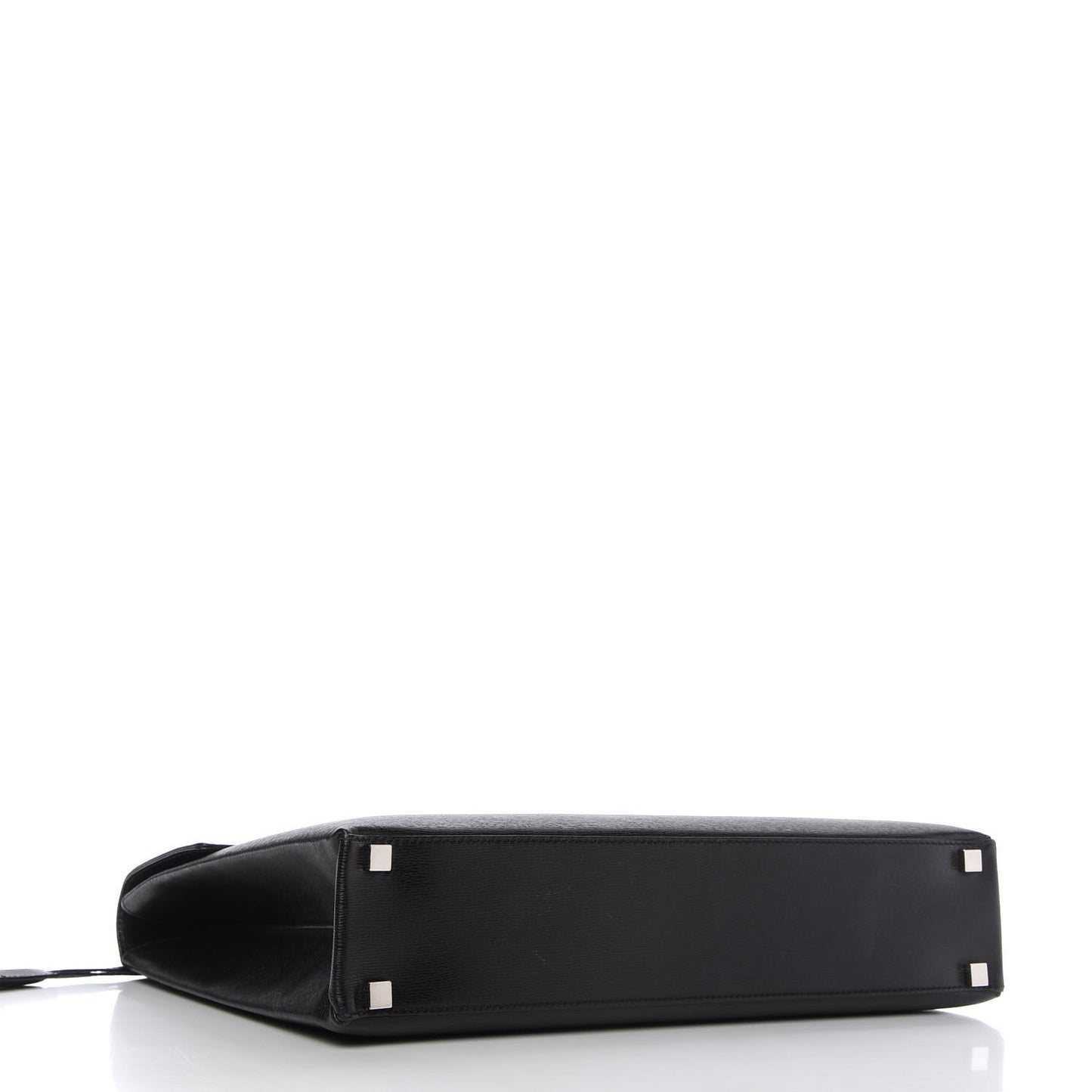 Calfskin Flap Briefcase Black