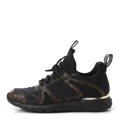 Louis Vuitton Technical Nylon Monogram Rubber Aftergame Sneakers 35 Black 1 of 10