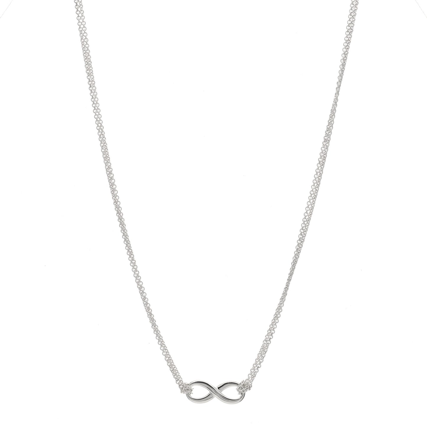 Sterling Silver Infinity Pendant Necklace