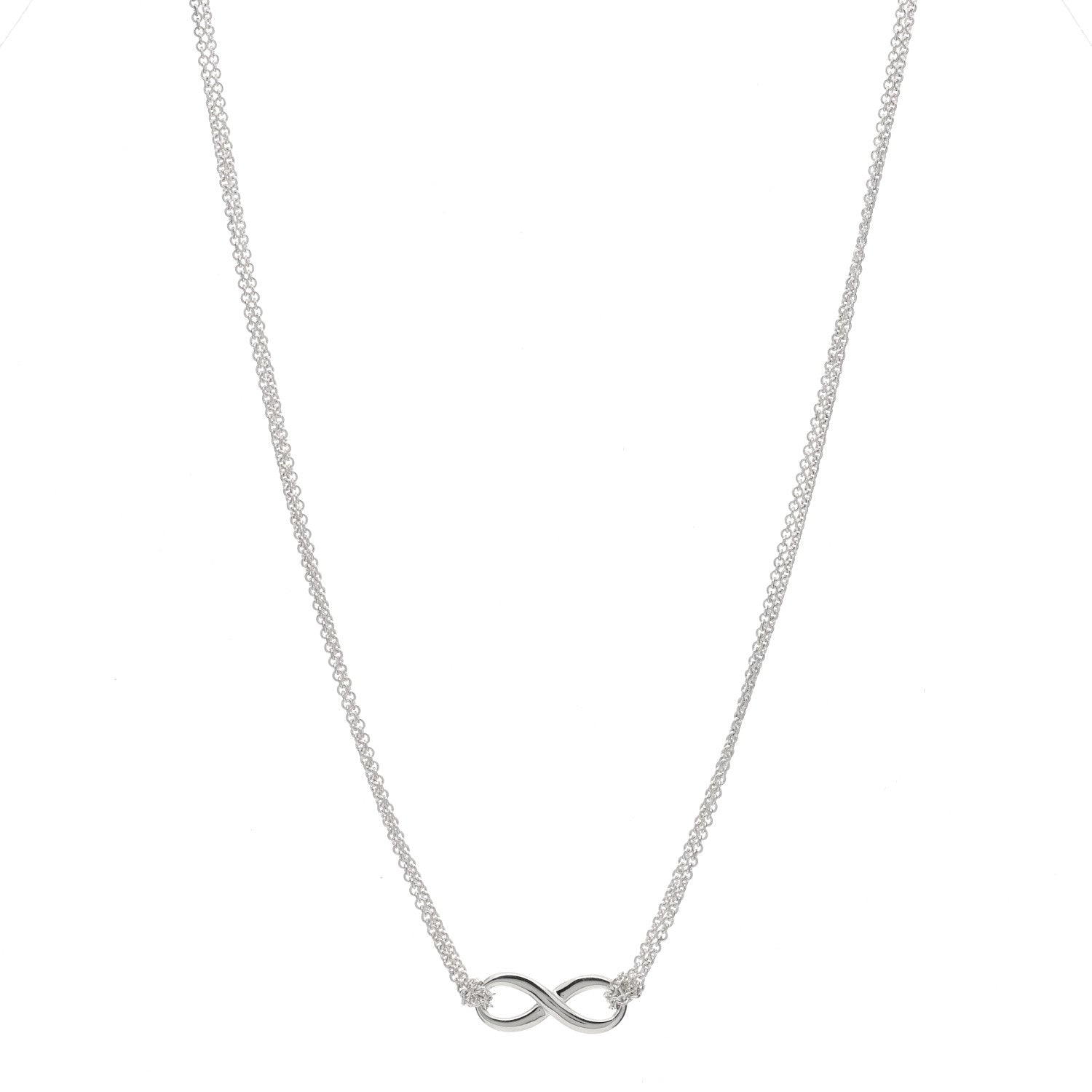Tiffany Sterling Silver Infinity Pendant Necklace 1 of 5