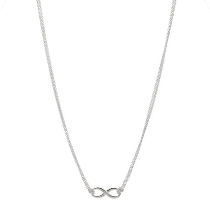 Tiffany Sterling Silver Infinity Pendant Necklace 1 of 5