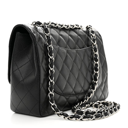 Chanel Caviar Quilted Jumbo Single Flap Black 3 of 10