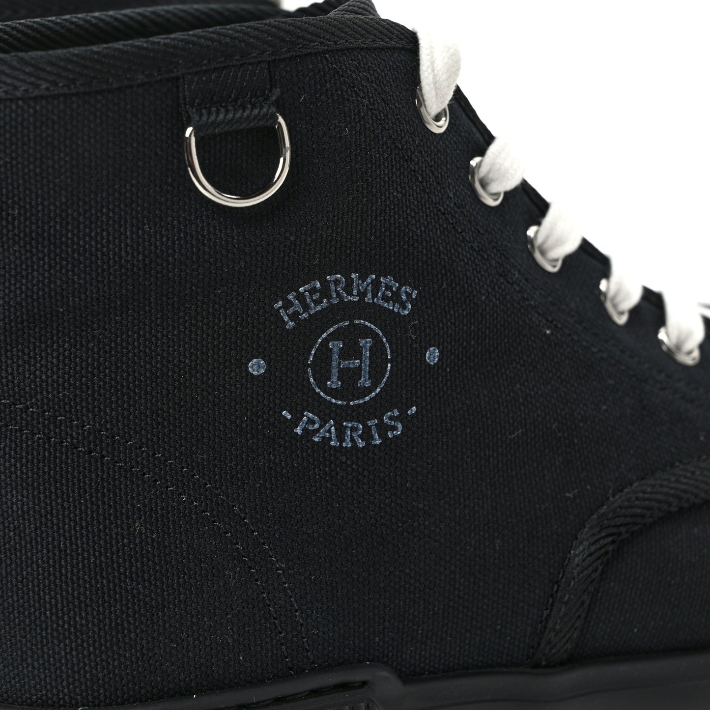 Canvas Calfskin Itineraire Ankle Boot 38 Black