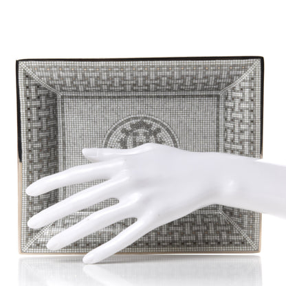 Hermes Porcelain Mosaique Au 24 Platine Change Tray 2 of 6