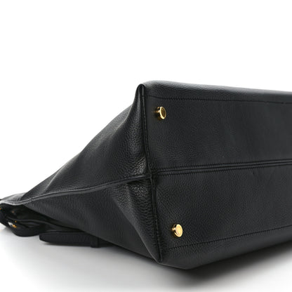 Tom Ford Grained Calfskin Alix Padlock Zip Tote Black 6 of 8