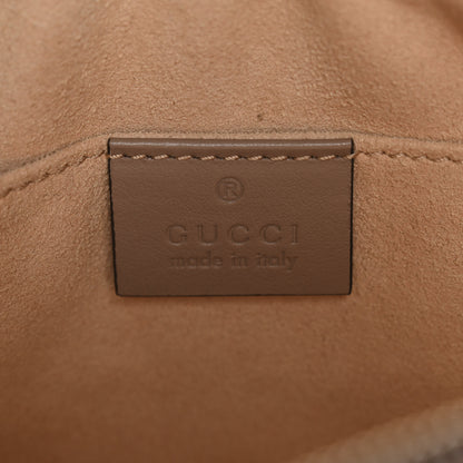 Gucci Calfskin Matelasse Mini GG Marmont Chain Shoulder Bag Porcelain Rose 5 of 9
