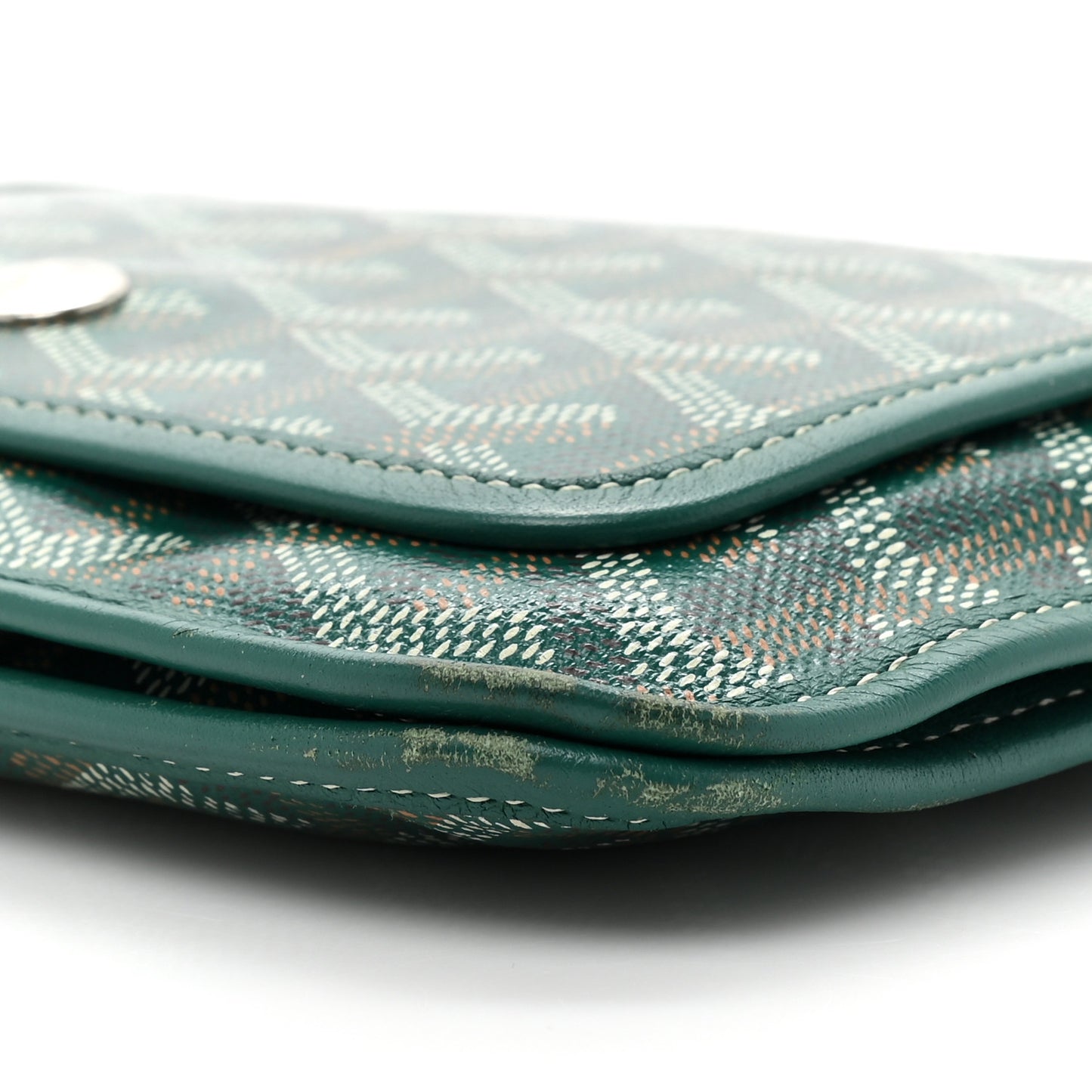 Goyardine Plumet Wallet Clutch Green
