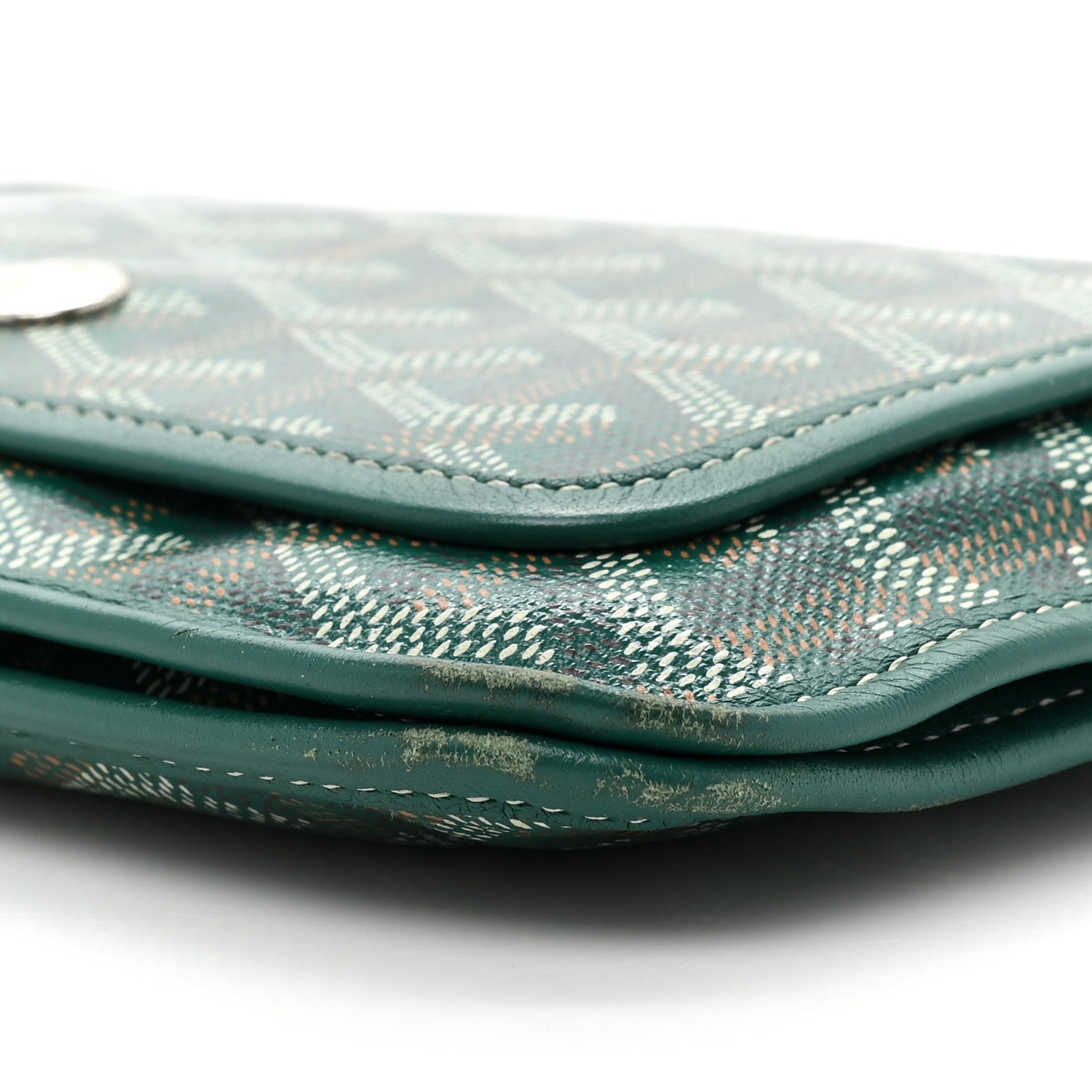 Goyard Goyardine Plumet Wallet Clutch Green 9 of 17