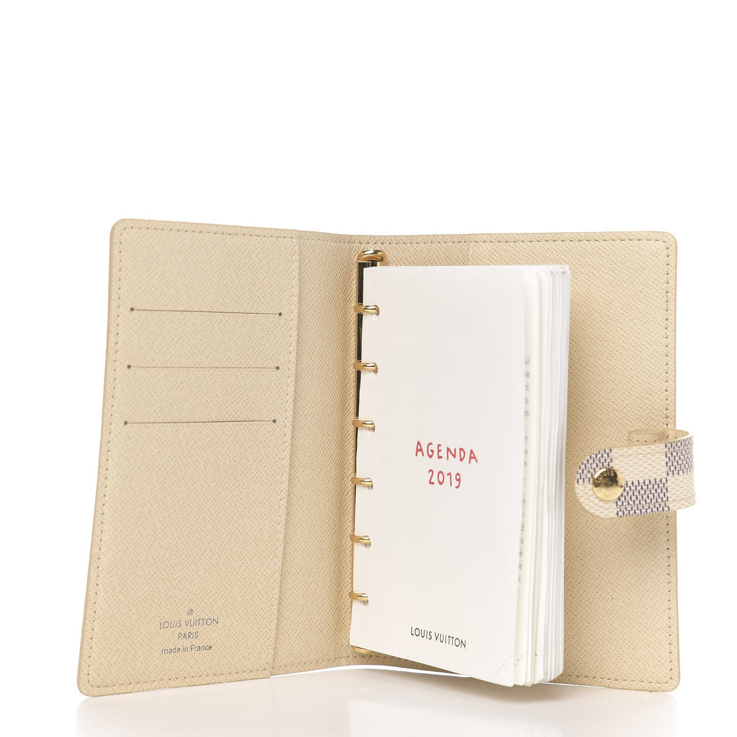 Damier Azur Small Ring Agenda Cover