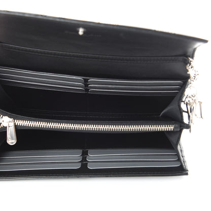 Christian Dior Patent Cannage Lady Dior Rendezvous Wallet On Chain Black 5 of 10