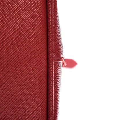 Prada Saffiano Small Galleria Double Zip Tote Fuoco 13 of 13