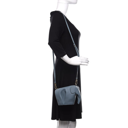Loewe Calfskin Mini Elephant Crossbody Bag Stone Blue 2 of 8